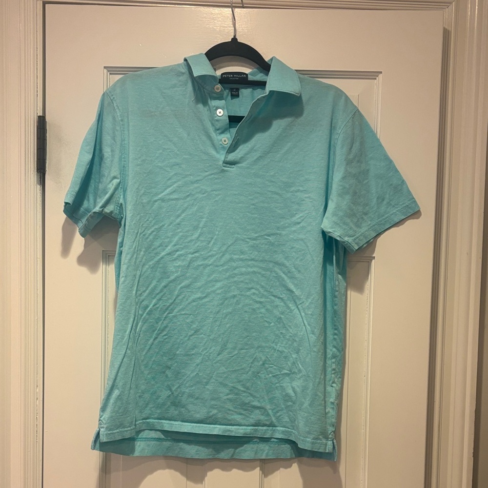 Peter Millar Light Blue Polo Shirt